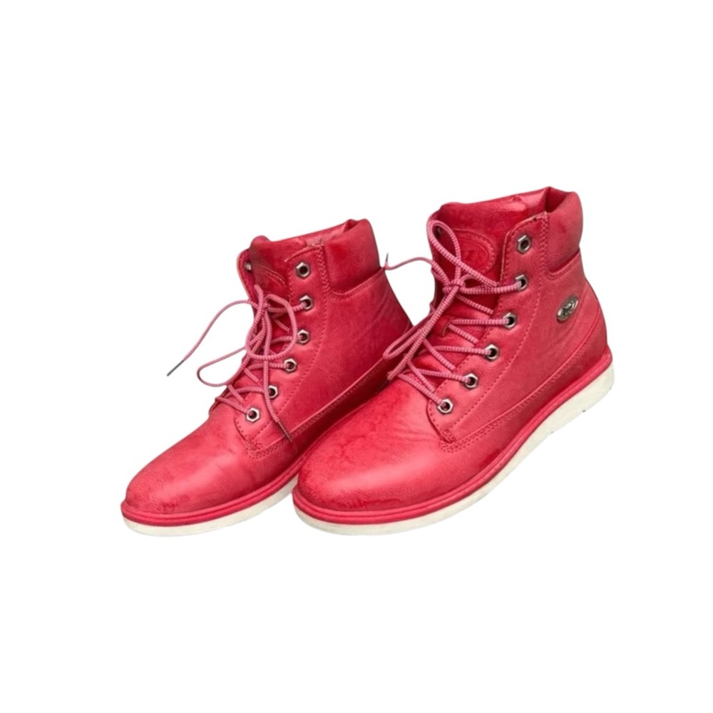 Lugz pink Laceup high top boot. WQUILHGD 657. Size 7.5